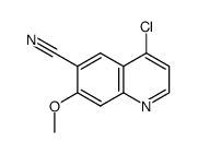 4-氯-6-氰基-7-甲氧基喹啉结构式
