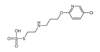 5-chloro-2-[3-(2-sulfosulfanylethylamino)propoxy]pyridine结构式