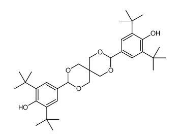 4,4'-(2,4,8,10-tetraoxaspiro[5.5]undecane-3,9-diyl)bis[2,6-di-tert-butylphenol] Structure