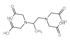 1,2-二氨基丙烷-N,N,N',N'-四乙酸结构式