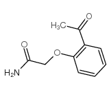 2-(2-乙酰基苯氧基)乙酰胺结构式