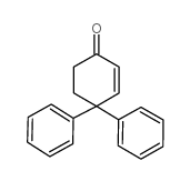 4,4-二苯基-2-环己烯-1-酮结构式