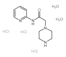 2-(哌嗪-1-基)乙酸 N-(2-吡啶)酰胺三盐酸盐 二水合物结构式