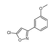 5-CHLORO-3-(3-METHOXYPHENYL)ISOXAZOLE结构式