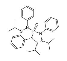 N,N',N''-phosphoryltris[N-phenylpropane-2-sulphenamide] Structure