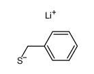 lithium phenylmethanethiolate Structure