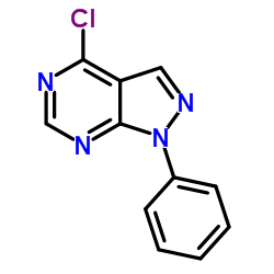 4-Chloro-1-phenyl-1H-pyrazolo[3,4-d]pyrimidine Structure