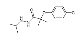 2-(4-Chloro-phenoxy)-2-methyl-propionic acid N'-isopropyl-hydrazide结构式
