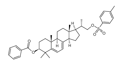 (3β,20S)-21-O-Tosyl-4,4,20-trimethyl-pregna-5,7-diene-3,21-diol 3-Benzoate结构式