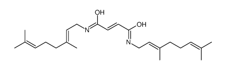 N,N'-bis(3,7-dimethylocta-2,6-dienyl)but-2-enediamide Structure