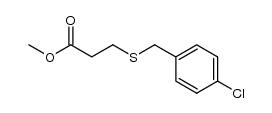 methyl 3-(4-chlorophenyl)methylthiopropionate结构式