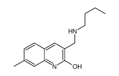 3-(butylaminomethyl)-7-methyl-1H-quinolin-2-one结构式