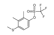 (2,3-dimethyl-4-methylsulfanylphenyl) trifluoromethanesulfonate Structure