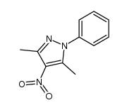 3,5-dimethyl-4-nitro-1-phenyl-1H-pyrazole Structure