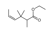 ethyl 2,3,3-trimethylhex-4-enoate结构式
