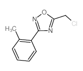 5-(Chloromethyl)-3-(2-methylphenyl)-1,2,4-oxadiazole Structure