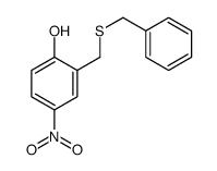 2-(benzylsulfanylmethyl)-4-nitrophenol结构式