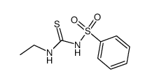 1-Ethyl-3-(phenylsulfonyl)thiourea结构式