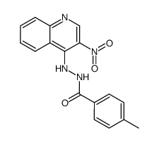 4-Methyl-benzoic acid N'-(3-nitro-quinolin-4-yl)-hydrazide结构式