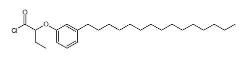 2-(3-Pentadecylphenoxy)butyryl chloride Structure