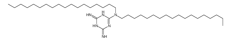 2-N,2-N-dioctadecyl-1,3,5-triazine-2,4,6-triamine Structure
