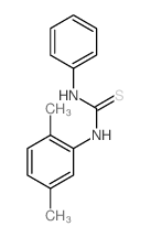 Thiourea, N-(2,5-dimethylphenyl)-N'-phenyl- Structure