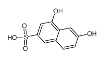 4,6-Dihydroxynaphthalene-2-sulphonic acid结构式