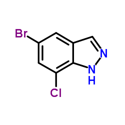 5-Bromo-7-chloro-1H-indazole structure