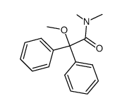 2-methoxy-N,N-dimethyl-2,2-diphenylacetamide Structure