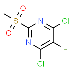 4,6-dichloro-5-fluoro-2-Methanesulfonyl-pyriMidine结构式
