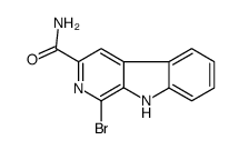 1-bromo-9H-pyrido[3,4-b]indole-3-carboxamide Structure