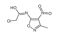 Acetamide,2-chloro-N-(3-methyl-4-nitro-5-isoxazolyl)- Structure
