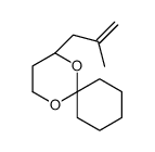 (4S)-4-(2-methylprop-2-enyl)-1,5-dioxaspiro[5.5]undecane结构式
