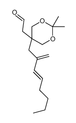 2-[2,2-dimethyl-5-(2-methylideneoct-3-enyl)-1,3-dioxan-5-yl]acetaldehyde结构式