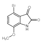 4-Bromo-7-methoxyisatin Structure