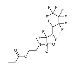 丙烯酸(N-甲基全氟己基磺酰胺基)乙酯结构式