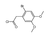 2-bromo-4,5-dimethoxyphenylacetic acid chloride Structure