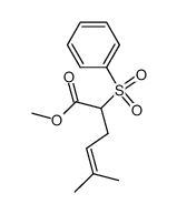 methyl 5-methyl-2-(phenylsulfonyl)hex-4-enoate Structure