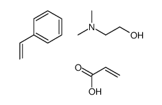 2-丙烯酸与苯乙烯的聚合物和2-(二甲基氨基)乙醇的化合物结构式