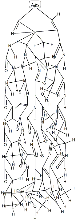 (5S)-26'-Deoxo-1',2',5,28-tetrahydro-26'-thioxo-21-de(1-carbamoylethenyl)siomycin A Structure