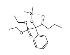 diethyl 1-trimethylsilyloxy-2-oxo-1-phenylpentylphosphonate Structure