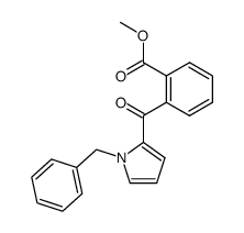 methyl 2-(1-benzyl-1H-pyrrole-2-carbonyl) benzoate结构式