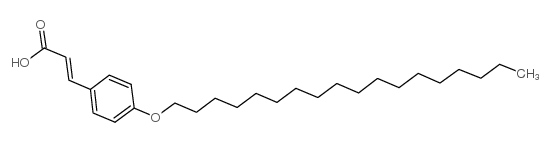 4-N-OCTADECYLOXYCINNAMIC ACID Structure