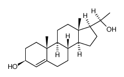 4-pregnene-3β,20β-diol结构式