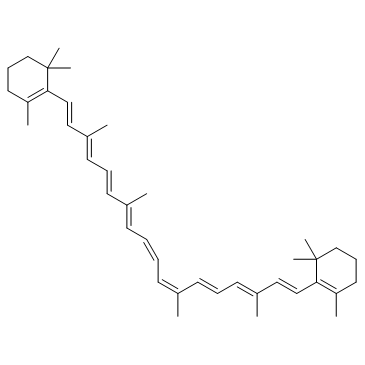 β-胡萝卜素结构式