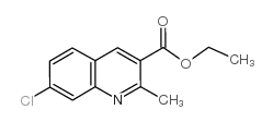 7-氯-2-甲基-喹啉-3-羧酸乙酯结构式