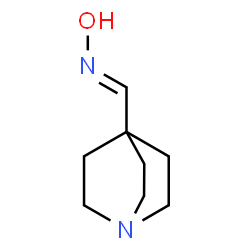 1-Azabicyclo[2.2.2]octane-4-carboxaldehyde,oxime(9CI) structure