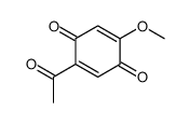 2-acetyl-5-methoxycyclohexa-2,5-diene-1,4-dione结构式