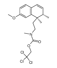 4-[2-(((2,2,2-Trichloroethoxy)carbonyl)methylamino)ethyl]-cis-3,4-dimethyl-6-methoxy-3,4-dihydronaphthalene结构式