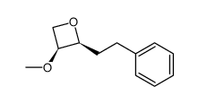 cis-3-Methoxy-2-(2-phenylethyl)oxetane Structure